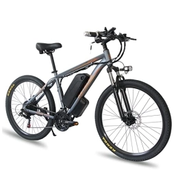 BYINGWD Electric Bike Ebike, Electric Bicycles, Adult Electric Bicycles, Electric Mountain Bikes，26’’ Electric Bikes For Adults, Electric Bicycle E-bike ，21-speed(Color: grey）