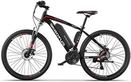 RDJM Electric Bike Ebikes, 36V 250W E-Bike for Adults, 10Ah 26-Inch Mountain Bike, 27-Level Shift Assisted, 70-90Km Driving Range, Double Disc Brakes Bike (Color : Black)