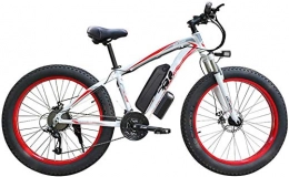 ZMHVOL Bike Ebikes, 500w / 1000w Electric Mountain Bike 26'' Folding Professional Bicycle with Removable 48v 13ah Lithium-ion Battery 21 Speed Shifter Beach Snow Tire Bike Fat Tire for Adults ZDWN