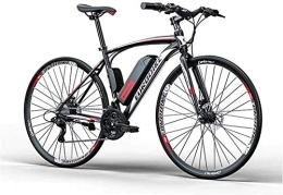 RDJM Bike Ebikes, Adult Road Electric Bike, 36V Lithium Battery, Lightweight High Carbon Steel Frame, 27 Speed E-Bikes (Color : B, Size : 50KM)