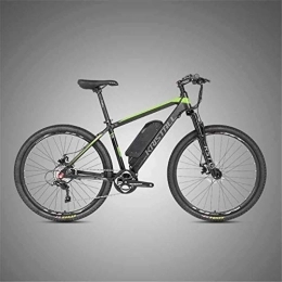 RDJM Electric Bike Ebikes, Electric Bicycle Lithium Battery Disc Brake Power Mountain Bike Adult Bicycle 36V Aluminum Alloy Comfortable Riding (Color : Green, Size : 26 * 15.5 inch)