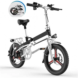 ZMHVOL Electric Bike Ebikes, Folding Electric Bike for Adults, 20" Electric Mountain Bicycle / Commute Ebike, Three Modes Riding Assist Range Up 60-80Km for City Commuting Outdoor Cycling Travel Work Out ZDWN
