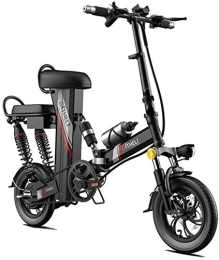 RDJM Electric Bike Ebikes, Folding Electric Bike For Adults - Portable Easy To Store In Caravan, Motor Home, Boat. Removable 48V 350W 30Ah Waterproof And Dustproof Lithium Battery ( Color : Black , Size : Range:300km )