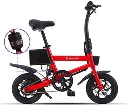 RDJM Electric Bike Ebikes, Mini Electric Bikes, E-bike Men 240w Folding Electric Bikes for Adults 36v 7.8Ah Women Ebike Disc Brakes Electric Bicycles (Color : Red)