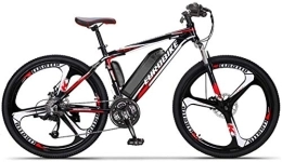 RDJM Electric Bike Ebikes, Upgraded Mountain Bike, 250W 26 Inch Bicycle with 36V 10AH Lithium-Ion Battery for Adults, 27-Level Shift Assisted, 70-90Km Driving Range (Color : Red)