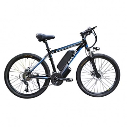 EggshellHome Electric Bike EggshellHome Electric Bike for Adults, Electric Mountain Bike, 26 Inch 360W Removable Aluminum Alloy Ebike Bicycle, 48V / 10Ah Lithium-Ion Battery for Outdoor Cycling Travel Work Out, Black Blue, 26 In