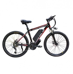 EggshellHome Bike EggshellHome Electric Bike for Adults, Electric Mountain Bike, 26 Inch 360W Removable Aluminum Alloy Ebike Bicycle, 48V / 10Ah Lithium-Ion Battery for Outdoor Cycling Travel Work Out, Black Red, 26 In