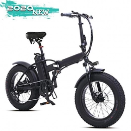 EJOYDUTY Electric Bike EJOYDUTY Mens Electric Bicycle Fat Tire 20 inch 500W Mountain Beach Snow Bike for Adults, Folding E-Bike 5 Speed Gear Aluminum Electric Scooter with Removable 48V15Ah Lithium Battery