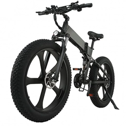 Electric oven Bike Electric Bicycle 1000W 12.8Ah Mountain Bike 26 Inch Folding Electric Bicycle Snow Beach Bike 26"4.0 Fat Tire Electric Bicycle (Color : 10000W One battery)