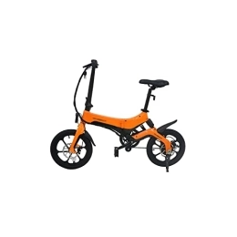 Electric Bike Electric Bicycle 16 Inch Electric Bike Adult Electric Bicycles Foldable Electric Bicycle (Orange)