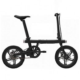 Luyuan Electric Bike Electric Bicycle 16 Inch Folding Electric Bicycle 36V5 Gear Power Life Adult Bicycle Lithium Battery Bicycle, Power Life 55-60km (Color : BLACK, Size : 130 * 30 * 97CM)