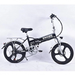 Generic Bike Electric Bicycle 250W Brushless Motor 20 Dual Disc Brakes 6 Speeds 25km / H Max 48V / 8Ah Foldable Electric Bik@Black_China