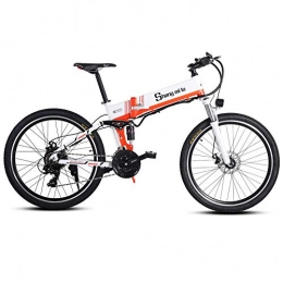 Shengmilo Electric Bike Electric Bicycle 26 inch 4.0 fat Tire Electric Mountain 27 Speed Folding Electric Bicycle, Suitable for Adult Women / Men. Ultra-light Aluminum Body with Rear Frame