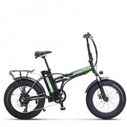 FLZ Bike ELECTRIC BICYCLE 48V 500W Electric Bicycle Electric Mountain Bike 20 Inches Fat Tire, 7-Speed Beach Cruiser Cruiser Lithium Battery Used for Double Disc Brake Brake Lithium Battery / Green / 115×1