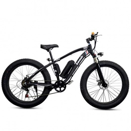 HJHJ Electric Bike Electric Bicycle Adult Hybrid Mountain Bike Removable Lithium Ion Battery (36V 250W) 26" Snowmobile Road Bike Motorcycle Scooter with Lighting & Speaker, Black