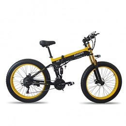 QBAMTX Electric Bike Electric Bicycle Electric Bike for Adults Electric Mountain Bike Ebikes 26” Fat Tire Foldable and Commuting E-Bike 1000W Motor with 48V 13Ah Removable Lithium-ion Battery Beach Dirt Bike 21-speed