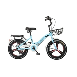  Electric Bike Electric Bicycle Folding Bicycle Bike 20 Inch Lightweight Aluminum Alloy Bike (Blue)