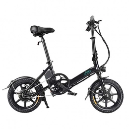 Fydun Electric Bike Electric Bicycle, Fydun 100V-240V Adjustable LED Display Electric Folding Bicycle 7.8Ah Bike Aluminum E-Bike Mechanical Disc Brakes Sporting (Black)