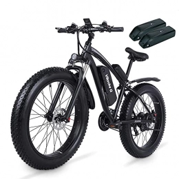 Vikzche Q Electric Bike Electric Bike 1000W, 26” 4.0 Fat Tire E-Bike, Motor Electric Bicycle, 48V17Ah Dual Lithium Battery, 21-Speed Gear, 3.5" LCD Display, Electric Mountain Bike with Rear Seat, offroad ebike(Vikzche Q MX02S)