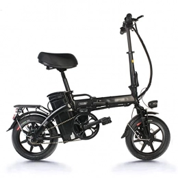 Electric Bike 14 Inch Adult Electric Bicycle 350w Motor City Commuter Folding E-bike Pedal Assist Bicycle With48v15ah Removable Lithium Battery