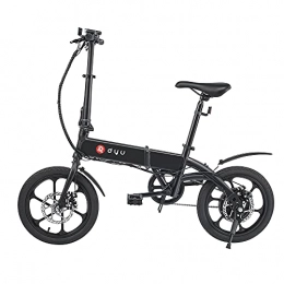 LOEFME Electric Bike Electric Bike, 16" Adults Folding eBike, Pedal Assist Commuter Cycling Bicycle, Max Speed 25 km / h, Motor 250W, 5Ah Rechargeable Lithium Battery