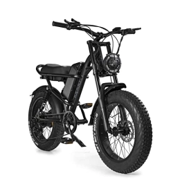 APIWO Bike Electric Bike 20" Fat Tire Ebikes, E Bike, 35-90KM Electric Folding Bikes with 7 Gears SHIMANO System City E Bike Mountain Bicycle for Adults