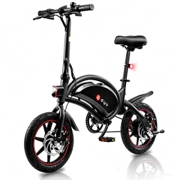 Phaewo Electric Bike Electric Bike 250w Motor, LED Lighting, 25km / h Maximum Speed, 14-inch Tires, 60km Long-distance Driving, Central Shock Absorber, IP54 Waterproof, Folding E-bikes are Suitable for Adults and Teenagers