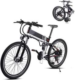 RDJM Electric Bike Electric Bike, 26 in Folding Electric Mountain Bike with 48V 350W Lithium Battery Aluminum Alloy Electric E-Bike with Hide Battery and Front and Rear Shock Absorbers Electric Bicycle for Unisex