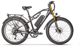 RICH BIT Electric Bike Electric bike 26 Inch *4.0 Fat tire snow bicycle for Men 48V *17Ah LG / Panasonic li-battery Mountain bike (White)