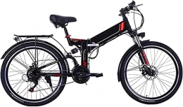 CASTOR Bike Electric Bike 26 Inch Electric Bike Folding Mountain EBike 21 Speed 36V 8A / 10A Removable Lithium Battery Electric Bicycle for Adult 300W Motor High Carbon Steel Material