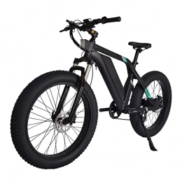 Electric oven Bike Electric Bike 26" Powerful 750W 48V Removable Battery 7 Speed Gears Fat Tire Electric Bicycles with Pedal Assist for man woman (Color : Black)