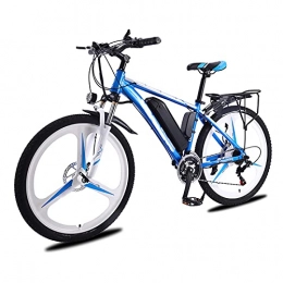 Bewinch Electric Bike Electric Bike, 26Inch Electric Bikes for Adults Mountain Bike with 350W Motor, 36V / 10Ah Removable Battery, 21Speed Gears, Double Disc Brakes, Blue, 26 inch