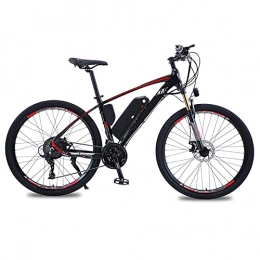 Bewinch Bike Electric Bike, 27.5 Inch Electric Bikes for Adults Mountain Bike with 500W Motor, 48V / 13Ah Removable Battery, 27 Speed Gears, Double Disc Brakes, Black, 27.5 inch