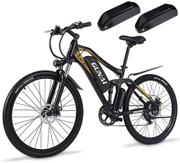 Vikzche Q Electric Bike Electric Bike 27.5" with 48V / 15Ah Removable Lithium Battery, Full Suspension, Shimano 7-Speed City E-bike (TWO BATTERIES) GUNAI M60