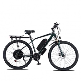 YIZHIYA Electric Bike Electric Bike, 29" Electric Mountain Bike for Adults, Professional 21 Speed Variable Speed E-bike, Double Disc Brakes, for Outdoor Riding Travel Exercise City Commute Ebike, Green, 48V 1000W 13AH