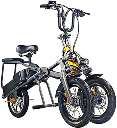 CASTOR Electric Bike Electric Bike 350W bike, Electric Bike, Electric Mountain Bike, 14'' Electric Bicycle, 30KM / H Adults bike with Lithium Battery, Hydraulic Oil Brake, Inverted ThreeWheel Structure Electric Bicycle