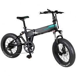 Frolada Electric Bike Electric Bike 500W Portable Electric Bikes Outdoor for Adults Convenient Foldable Black Thick Tires Electric Bicycle Fiido System 40Km / H