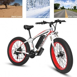 Starsmyy Electric Bike Electric Bike Adults Electric Mountain Bike 26In Power Assist Commuter Bicycle, 500W 48V 15AH Lithium Battery Aluminum Alloy Mountain Cycling Bicycle, Professional 27 Speed Gears Disc Brakes Bike