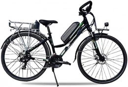 CASTOR Bike Electric Bike Bikes, Mountain Travel Electric Bike, 24 Speed 350W Motor 26 Inch Adults LongDistance Riding EBike Dual Disc Brakes with Helmet Long Range (Color : Black, Size : B 10AH)