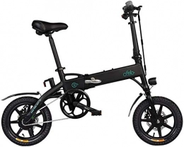 Electric bike Collapsible e-bikes with 250 W 36 V 14 inches for adults Lithium-ion battery with 7.8 Ah 10.4 AH for cycling outdoors training and commuting (Color : Black)