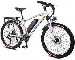 RDJM Electric Bike Electric Bike E-bike Bike Mountain Bike Electric Bike With 27-speed Transmission System, 350W, 13AH, 36V Lithium-ion Battery, 26" inch, Pedelec City Bike Lightweight Urban Outdoor ( Color : White )