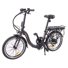 WHBSZCDH Bike Electric Bike, E Bike City bikes Folding Bike Bicycle Made of Aerospace Aluminum, 10Ah Battery, 250 W Motor, Range Up to 45-55km, Black