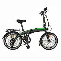 WHBSZCDH Bike Electric Bike, E Bike City bikes Folding Bike Bicycle Made of Aerospace Aluminum, 7.5Ah Battery, 250 W Motor, Range Up to 50-55km, Black
