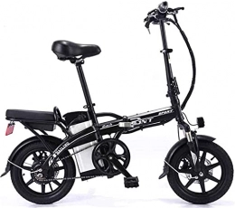 CASTOR Bike Electric Bike Electric Bicycle Carbon Steel Folding Lithium Battery Car Adult Double Electric Bicycle SelfDriving Takeaway, Black, 20A