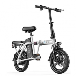 DODOBD Electric Bike Electric Bike, Electric Bicycle E-Bike 14" Tire Electric Bike 400W Powerful Motor 48V Removable Battery High Carbon Steel Frame -No Chain Drive