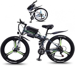 CASTOR Electric Bike Electric Bike Electric Bike Folding Electric Mountain 350W Foldaway Sport City Assisted Electric Bicycle with 26" Super Lightweight Magnesium Alloy Integrated Wheel, Full Suspension And 21 Speed Gears