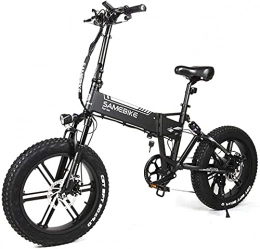 CASTOR Bike Electric Bike Electric Bike for Men And Women, 500W Aluminum Alloy bike with 48V 10.4AH Lithium Battery USB Interface, Full Suspension Folding Bike for Adults (Color : Black)