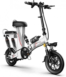 CASTOR Electric Bike Electric Bike Electric Bikes Folding Smart Bicycle for Adults Cycling Lightweight 350W 48V with 12 Inch Tire & LCD Screen with LED Front Light Easy To Store in Caravan Motor Home Silent Motor EBike