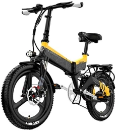 Erik Xian Electric Bike Electric Bike Electric Mountain Bike 20 Inch Adult Electric Bike 48v 400w Motor Foldable Bicycle Electric Bike, Mobile Lithium Battery Hydraulic Disc Brake for the jungle trails, the snow, the beach,