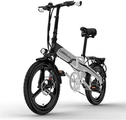 Erik Xian Bike Electric Bike Electric Mountain Bike 20 Inch Electric Mountain Bike 400W Motor 48V 10.4Ah Removable battery With LCD Display & Rear Carrier 5 Level Pedal Assist Long Endurance for the jungle trails, t